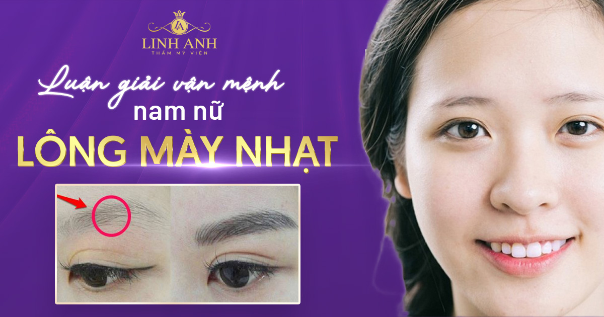 Luận giải vận mệnh nam nữ lông mày nhạt chi tiết nhất