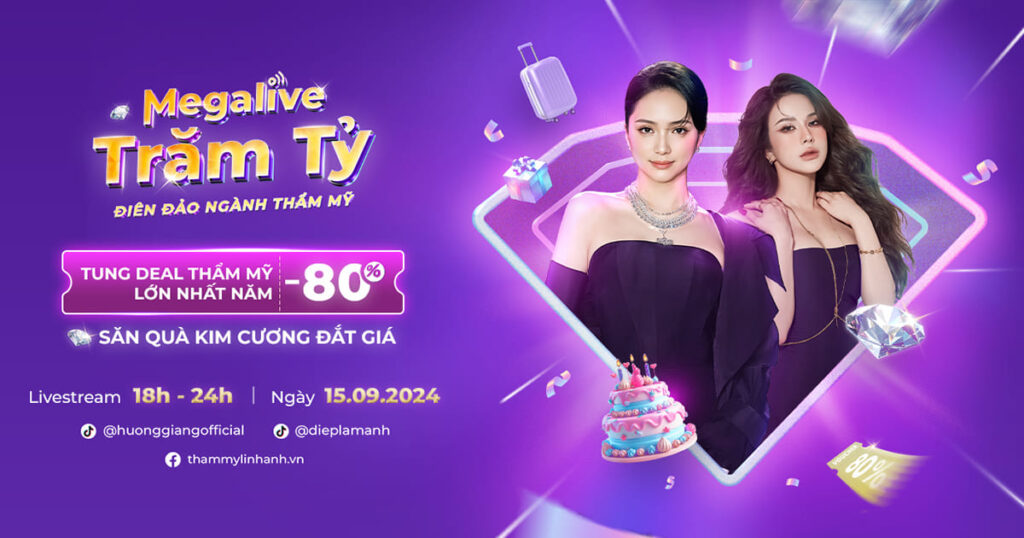 mega live Linh Anh va Huong Giang