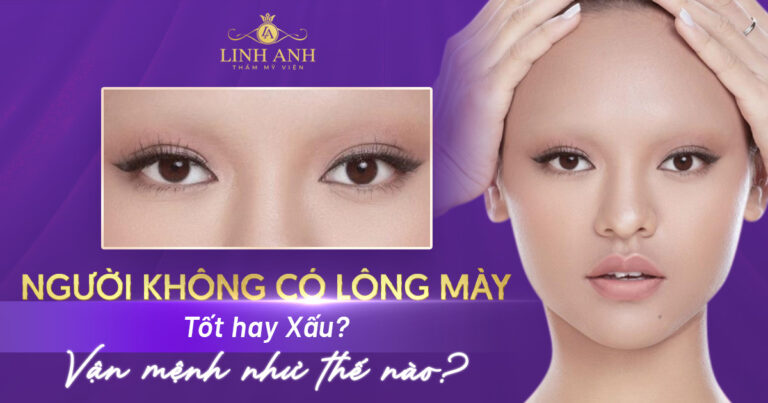 Tướng người không có lông mày ở nam và nữ