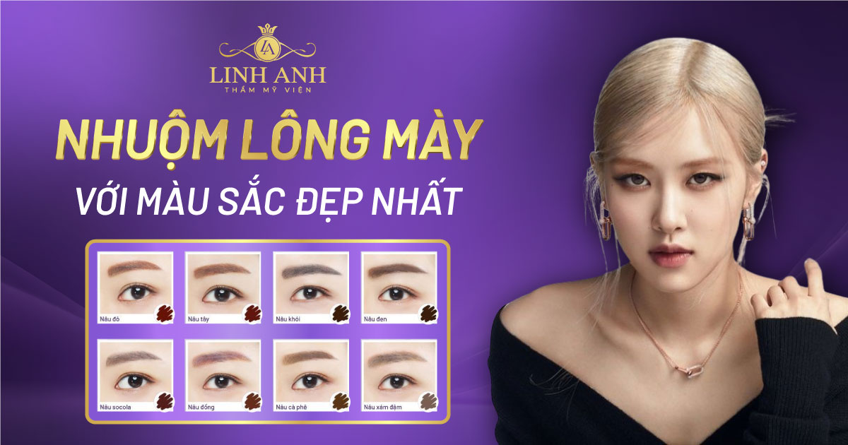 Nhuộm lông mày là gì? Cách nhuộm lông mày theo màu tóc đúng cách