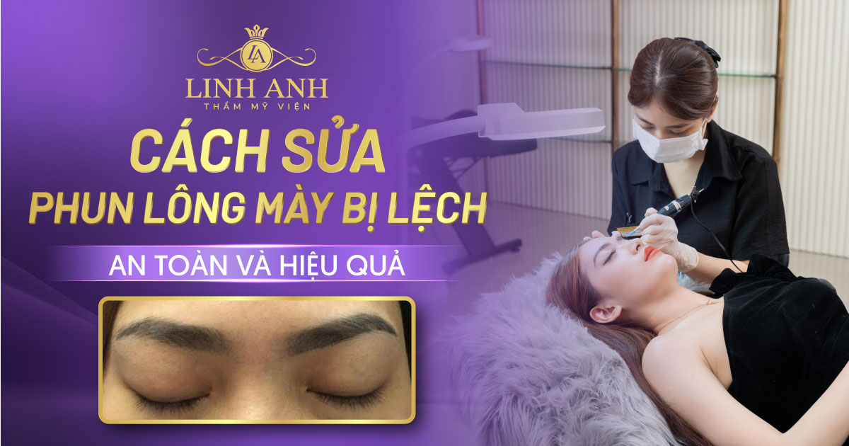 phun lông mày bị lệch