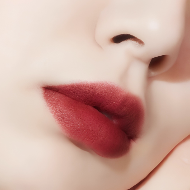 Phun xăm môi màu đỏ mận đẹp