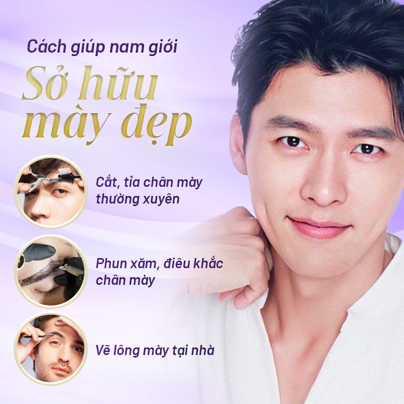 vẽ lông mày nam