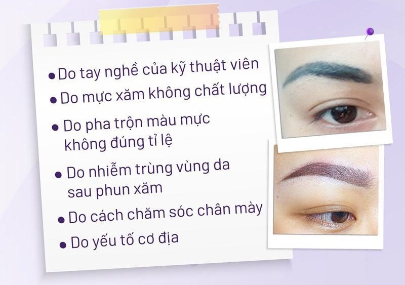 vì sao chân mày bị trổ đỏ