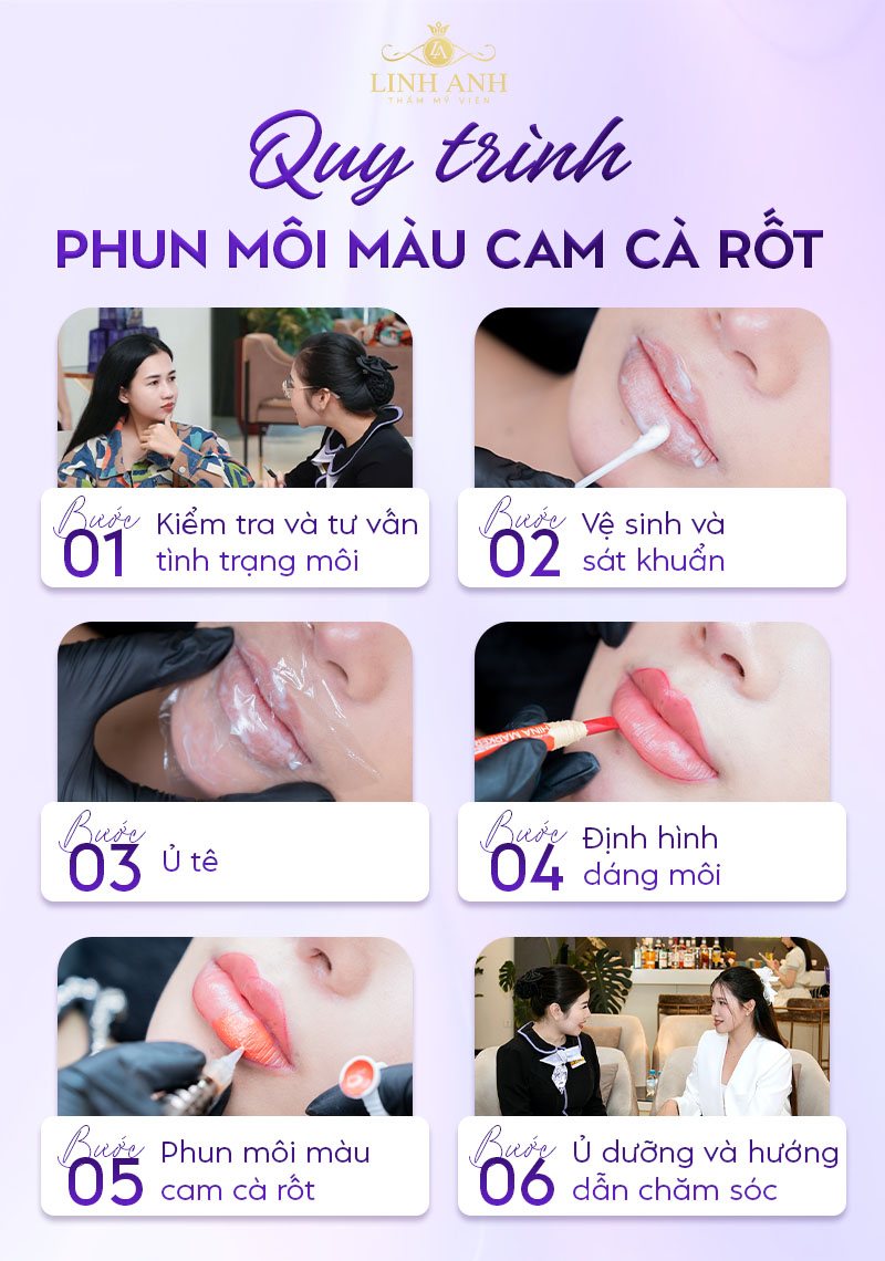 xăm môi màu cam carot xăm môi màu cam carot