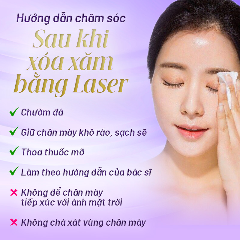 Xoá mày laser