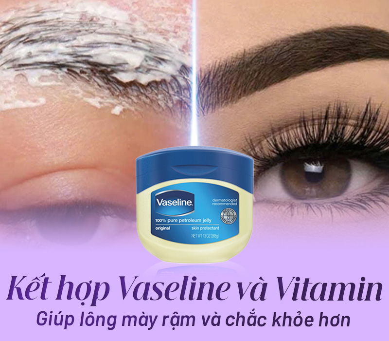 cách dưỡng lông mày bằng vaseline