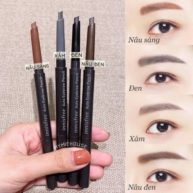 chì kẻ mày Innisfree Auto Eyebrow Pencil