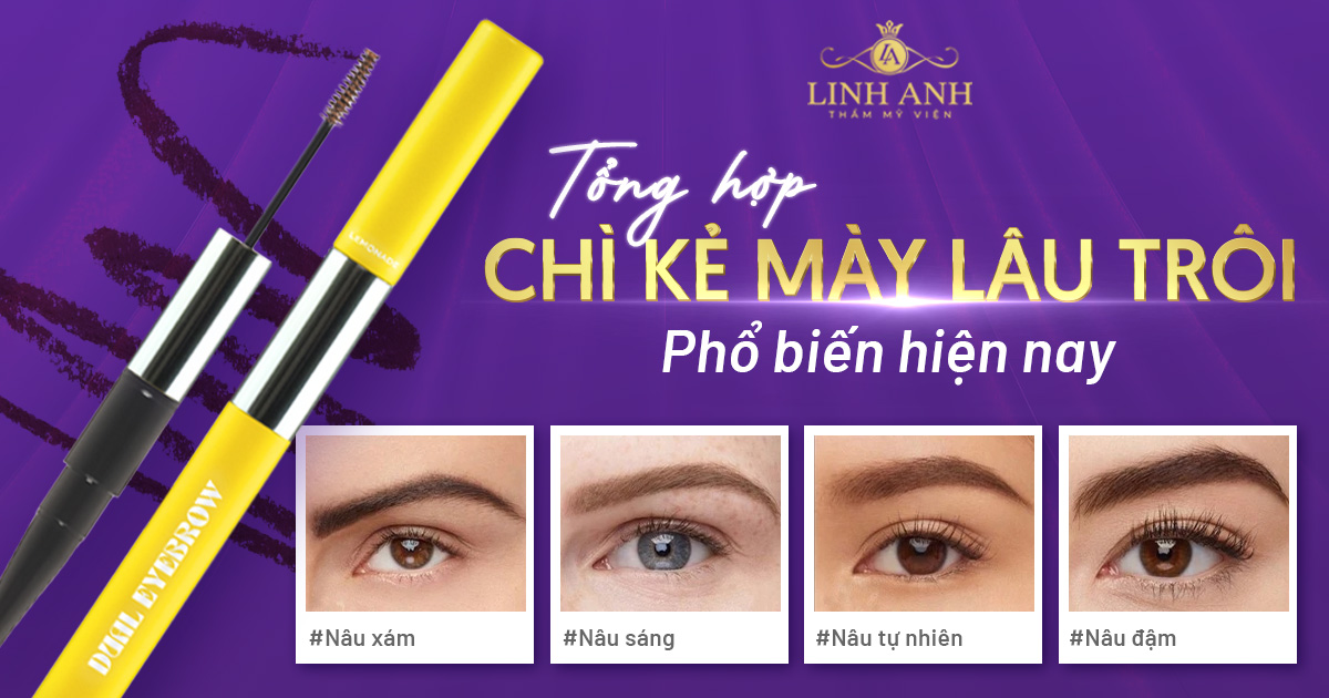 Top những loại chì kẻ mày lâu trôi phổ biến hiện nay