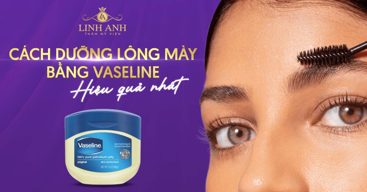 dưỡng lông mày bằng vaseline