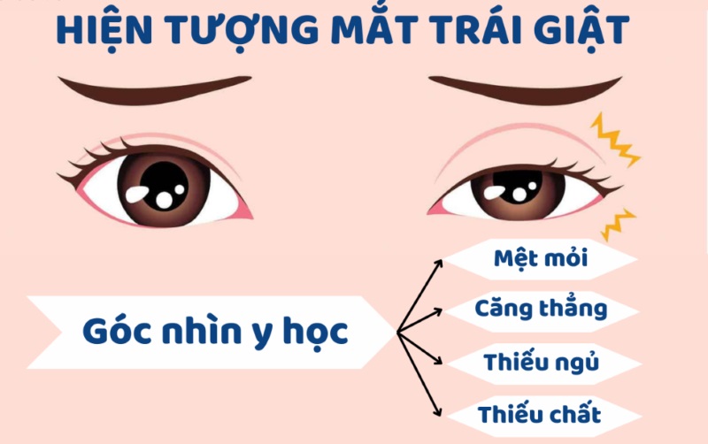 giải mã giật lông mày trái