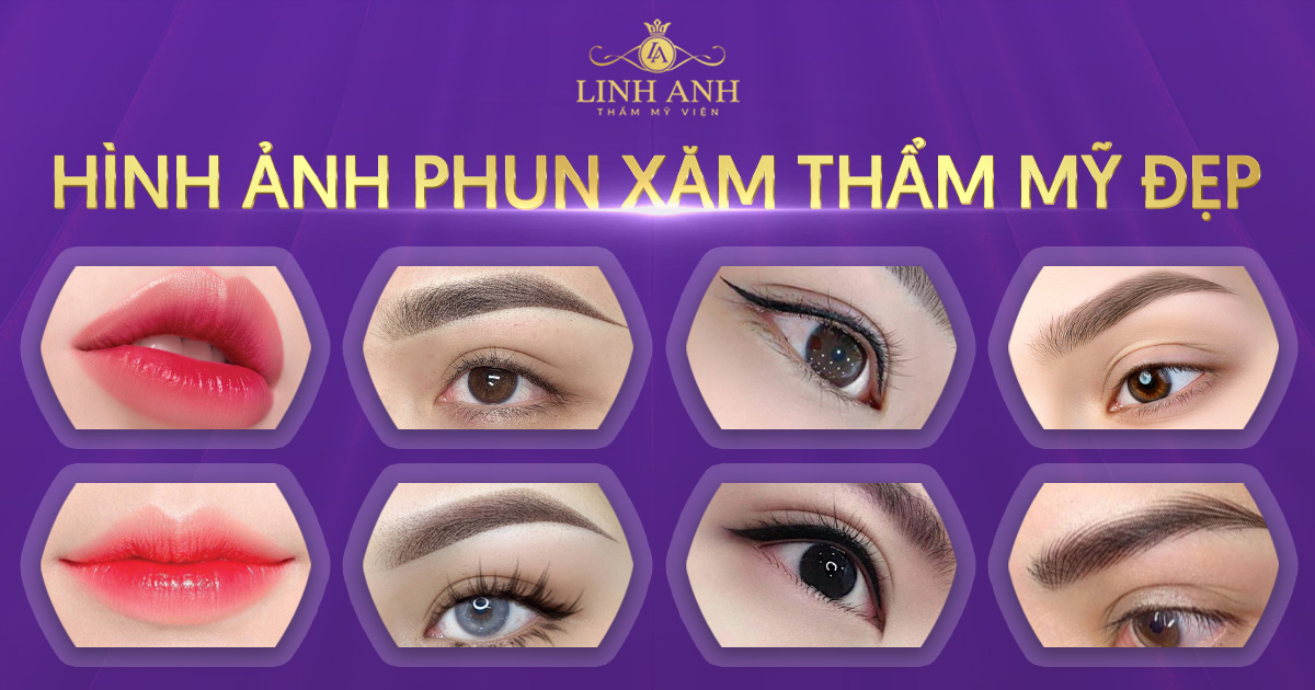 Hình ảnh phun xăm thẩm mỹ đẹp tại Thẩm mỹ Quốc tế Linh Anh