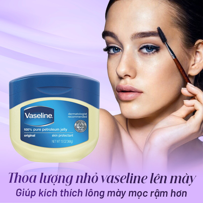 hướng dẫn dưỡng lông mày bằng vaseline