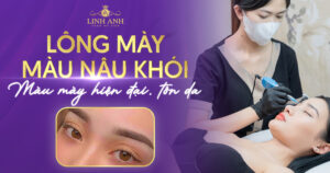 lông mày màu nâu khói