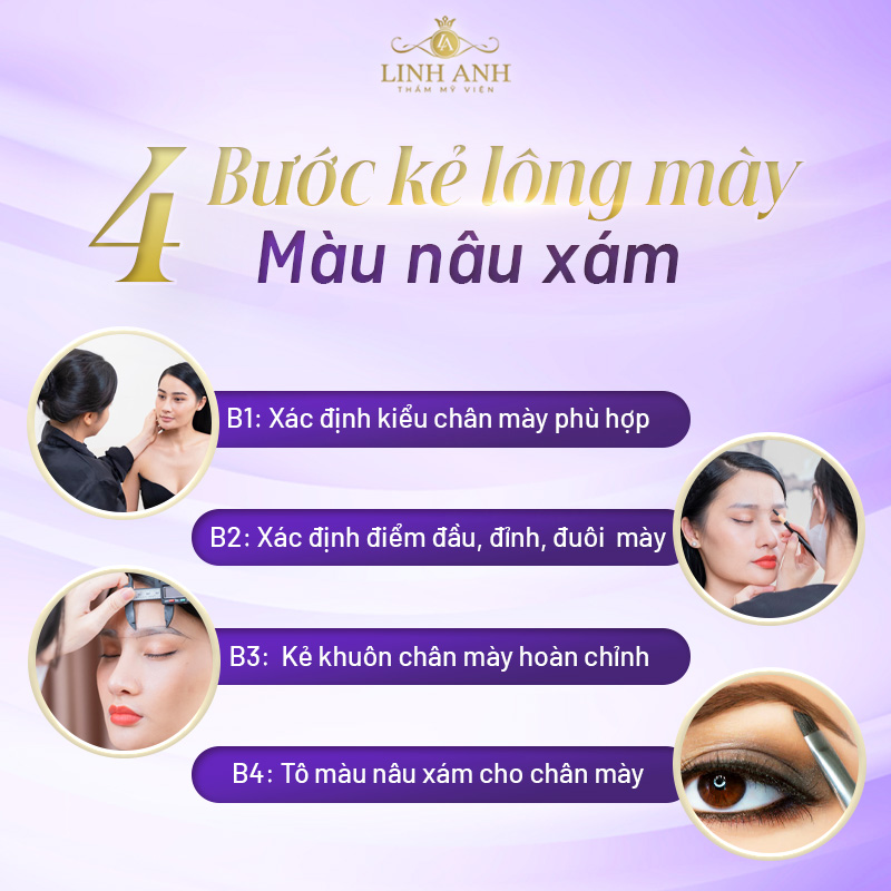 lông mày nâu xám