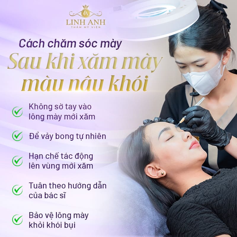 mày phun màu nâu khói đẹp