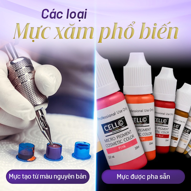 pha mực xăm thẩm mỹ