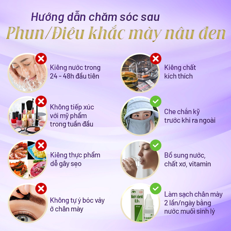 phun mày màu nâu đen