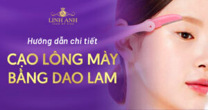 cách cạo lông mày bằng dao lam