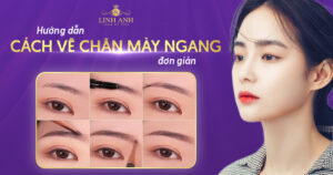 cách vẽ chân mày ngang