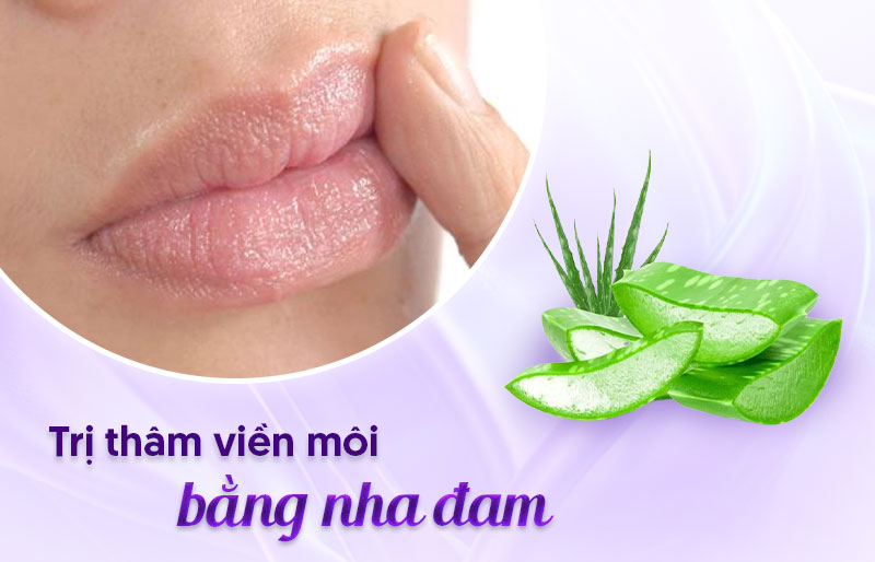 Giảm thâm viền môi bằng nha đam - Viện thẩm mỹ quốc tế Linh Anh