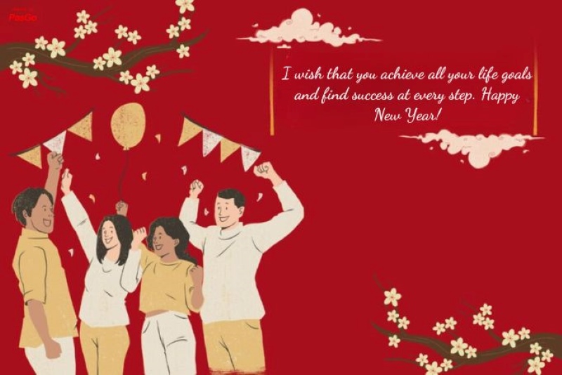 hình ảnh chúc mừng năm mới dương lịch 2025