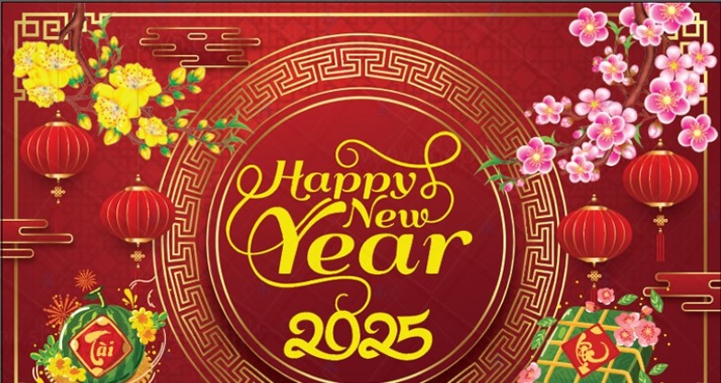 hình ảnh chúc mừng năm mới năm 2025