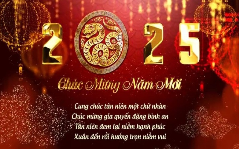 hình ảnh đẹp chúc mừng năm mới 2025