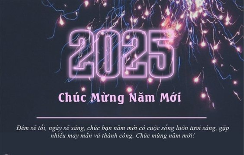hình ảnh lời chúc năm mới 2025