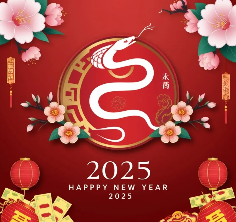 hình chúc tết Ất Tỵ năm 2025