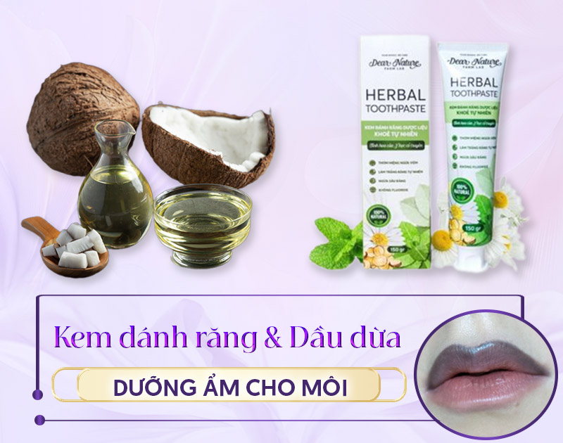 cách trị thâm môi bằng kem đánh răng