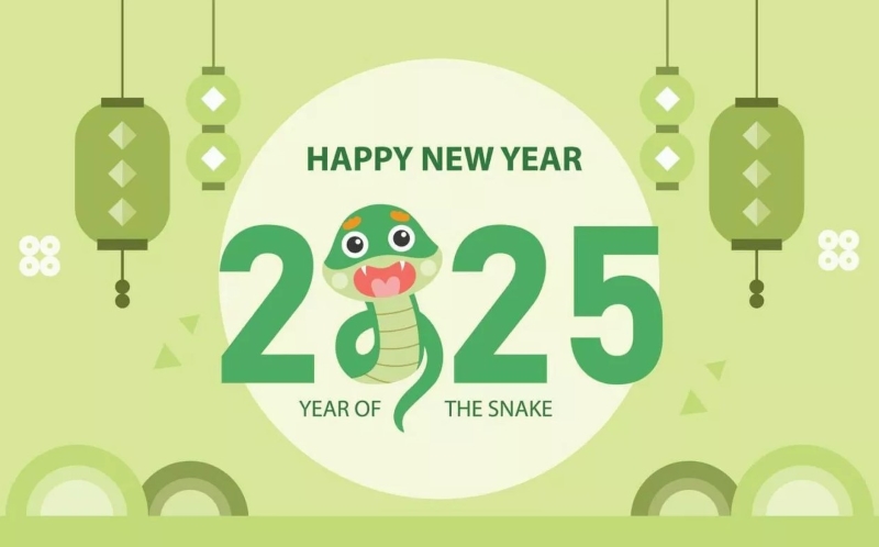 những hình ảnh chúc mừng năm mới 2025