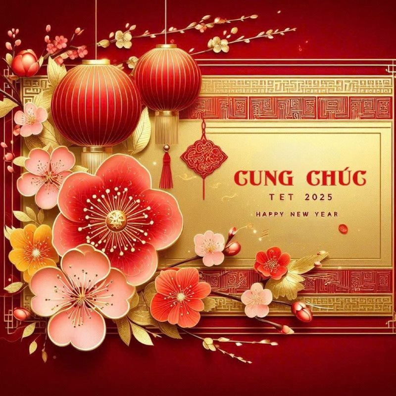 những hình ảnh chúc tết đẹp năm 2025