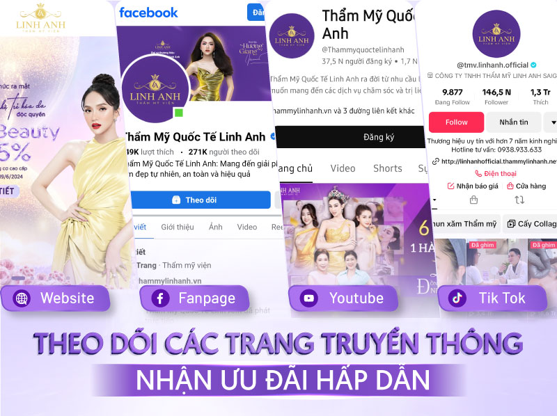 Cách nhận ưu đãi giá cắt môi trái tim tại Linh Anh.