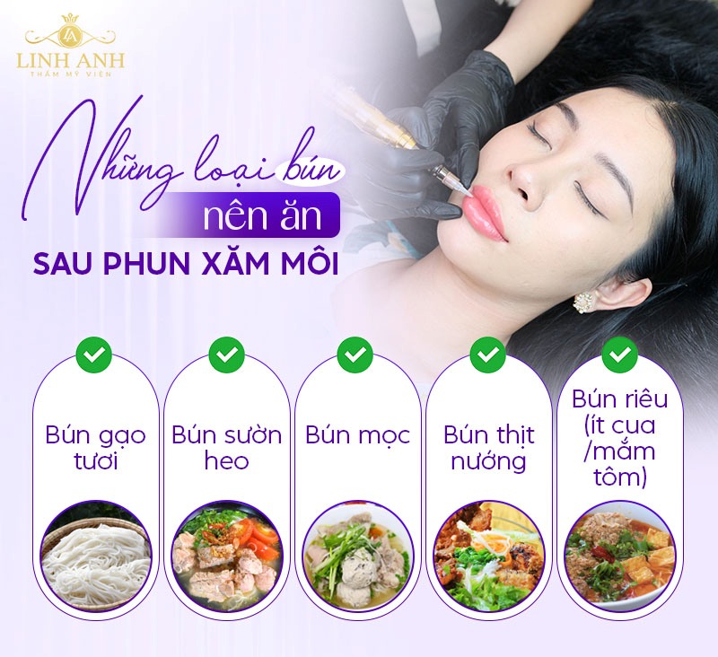 môi phun xong có được ăn bún không môi phun xong có được ăn bún không