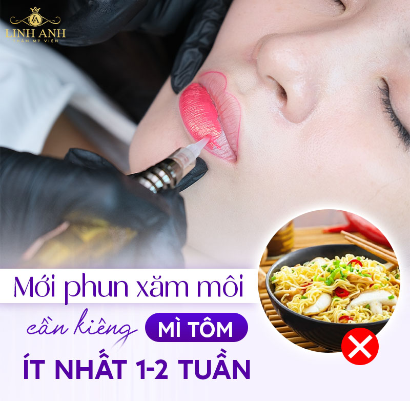 phun môi ăn mì gói được không phun môi ăn mì gói được không