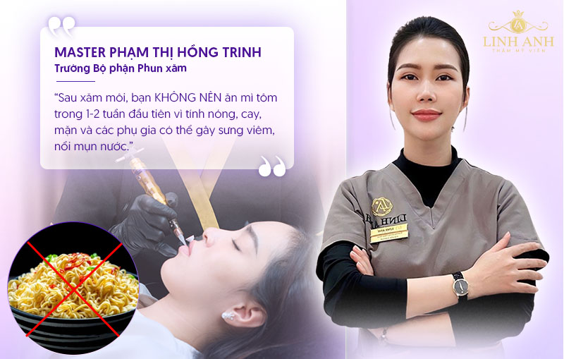 phun môi bao lâu được an mì tôm phun môi bao lâu được an mì tôm