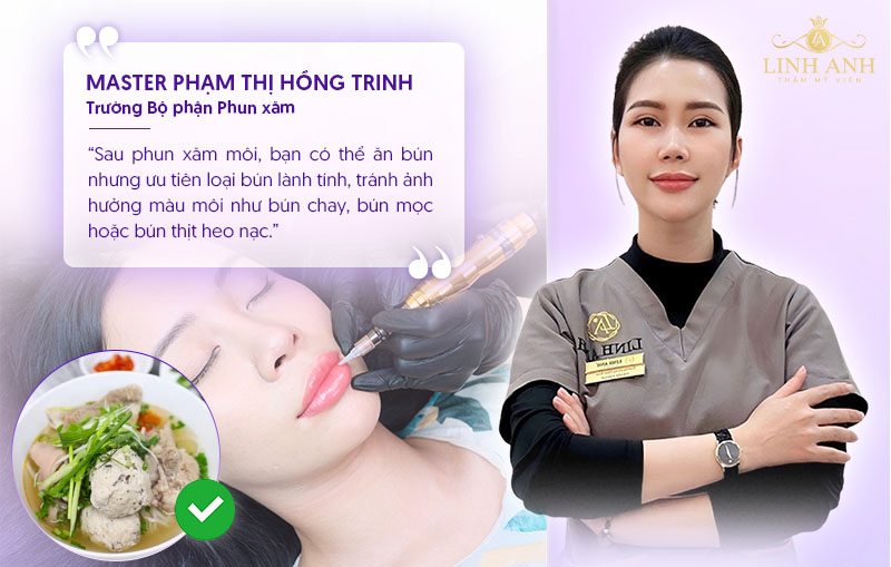 phun môi có được an bún không phun môi có được an bún không
