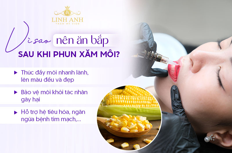 xăm môi xong có thể ăn Bắp được xăm môi xong có thể ăn Bắp được