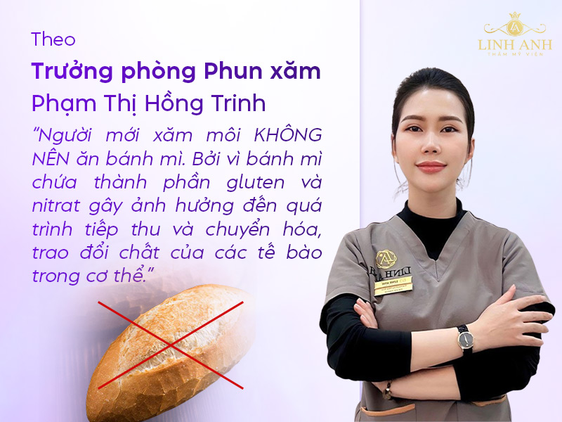 xăm môi xong không nên ăn bánh mì xăm môi xong không nên ăn bánh mì