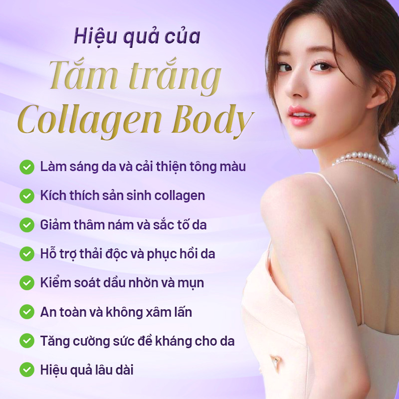 dịch vụ tắm trắng collagen body