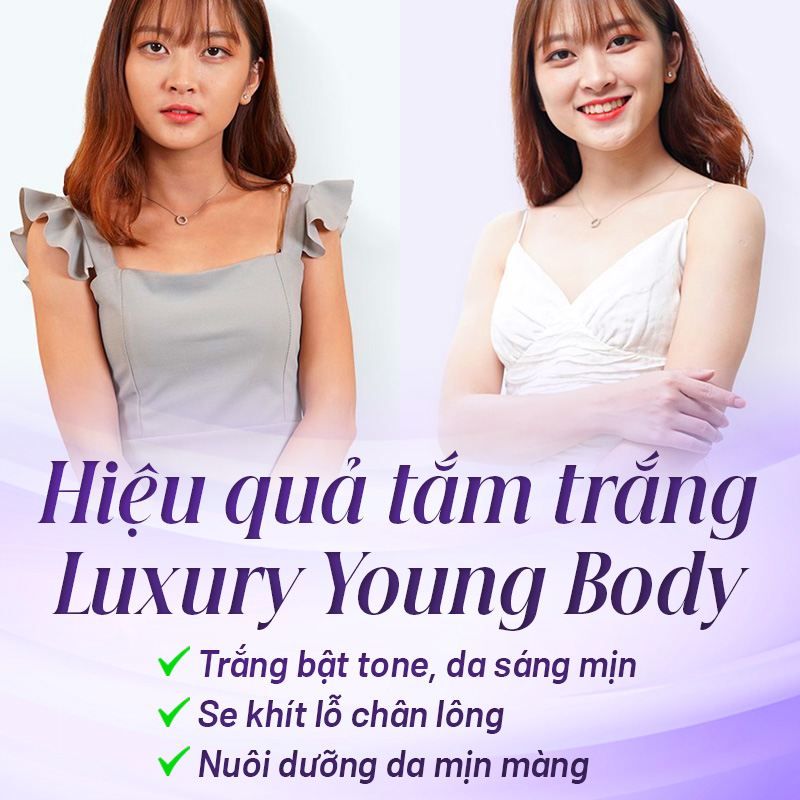 dịch vụ tắm trắng luxury young body