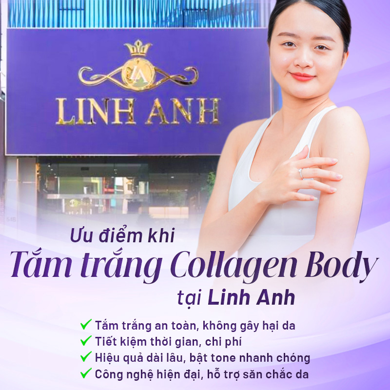 tắm trắng collagen body an toàn