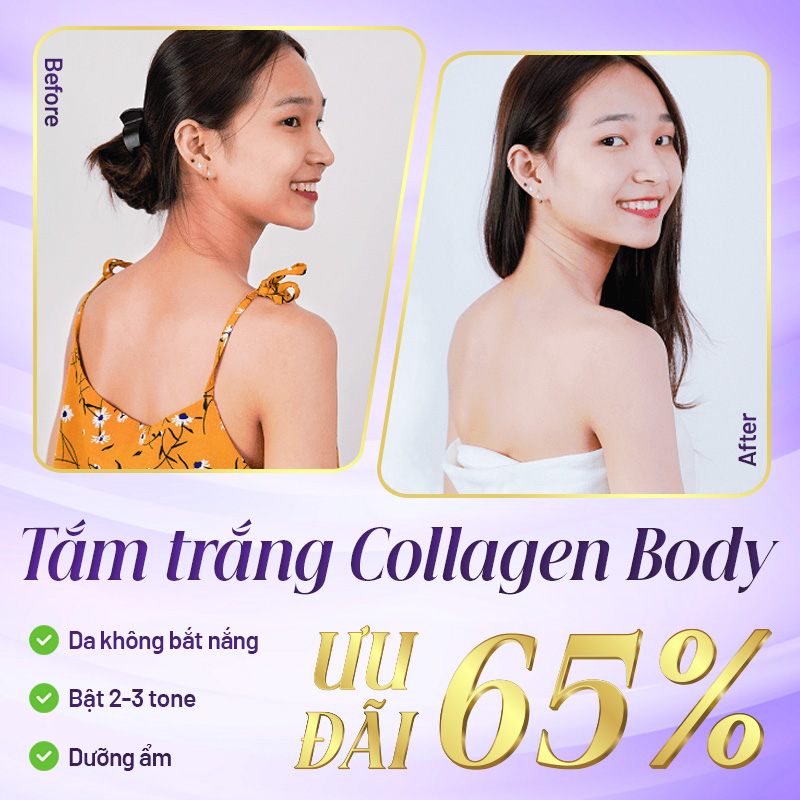 tắm trắng collagen body tại Linh Anh