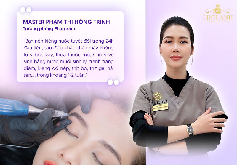 chăm sóc sau điêu khắc lông mày chăm sóc sau điêu khắc lông mày