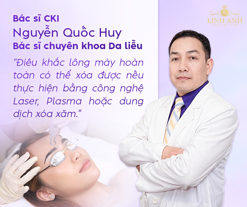 Điêu khắc lông mày hoàn toàn có thể xóa được Điêu khắc lông mày hoàn toàn có thể xóa được