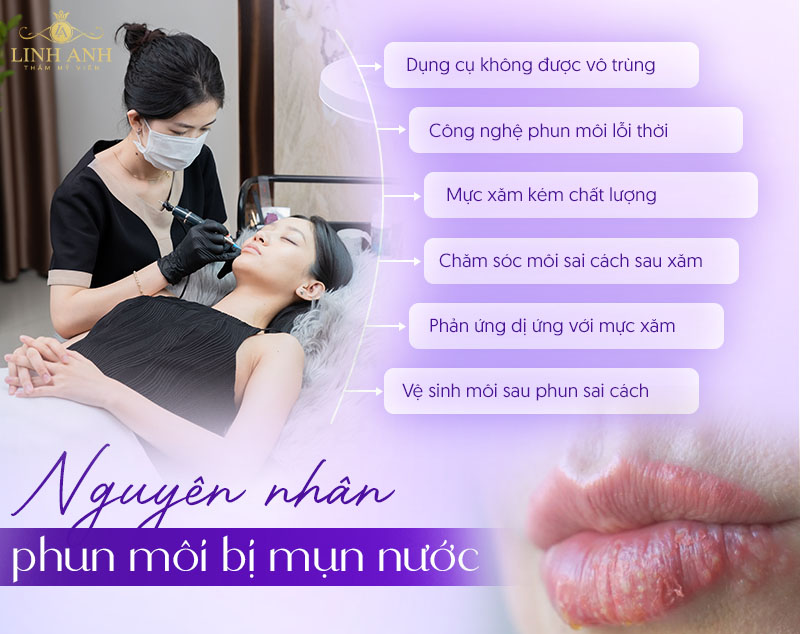 mụn nước sau khi phun môi có gây sẹo không mụn nước sau khi phun môi có gây sẹo không