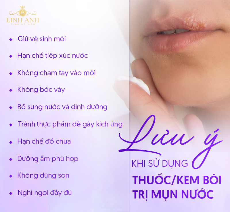 mụn nước sau phun môi nên bôi thuốc gì mụn nước sau phun môi nên bôi thuốc gì
