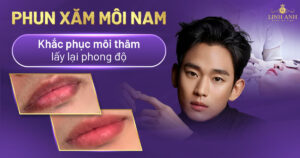 phun xăm môi nam