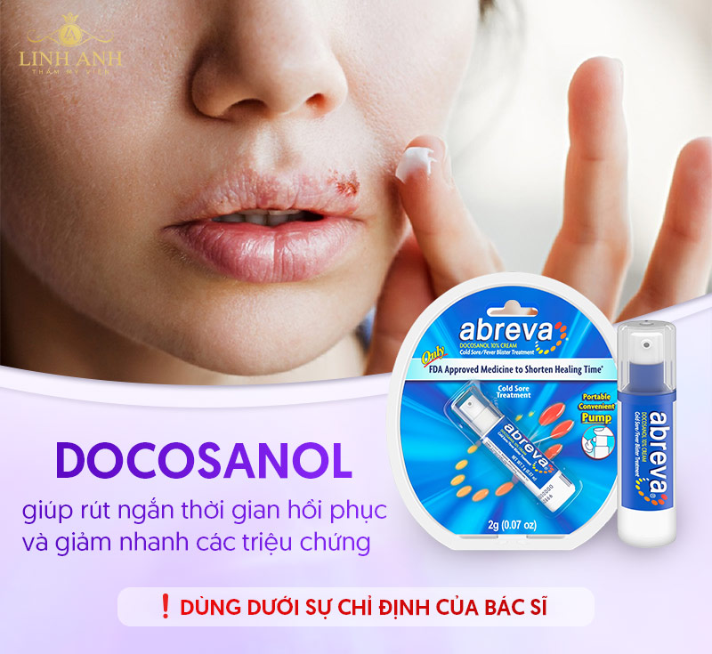 xăm môi bị mụn nước bôi thuốc Docosanol xăm môi bị mụn nước bôi thuốc Docosanol